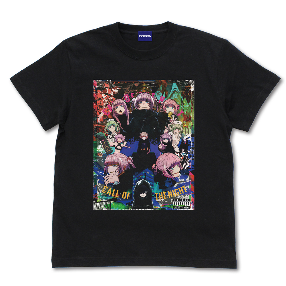よふかしのうた ﾌﾙｶﾗｰTｼｬﾂ/BLACK COSPA 062926