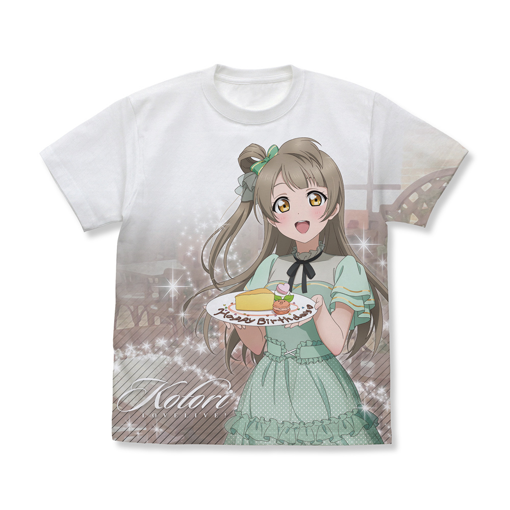 描き下ろし 南 ことり ﾌﾙｸﾞﾗﾌｨｯｸTｼｬﾂ ﾊﾟｰﾃｨｰﾄﾞﾚｽ Ver./WHITE COSPA 062926