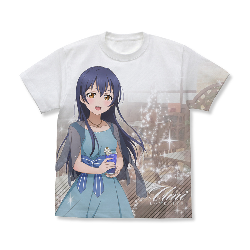描き下ろし 園田 海未 ﾌﾙｸﾞﾗﾌｨｯｸTｼｬﾂ ﾊﾟｰﾃｨｰﾄﾞﾚｽ Ver./WHITE COSPA 062926