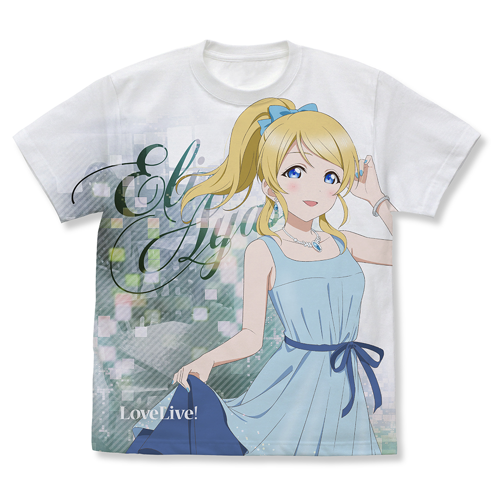 描き下ろし 絢瀬 絵里 ﾌﾙｸﾞﾗﾌｨｯｸTｼｬﾂ ﾊﾟｰﾃｨｰﾄﾞﾚｽ2025/WHITE COSPA 062926