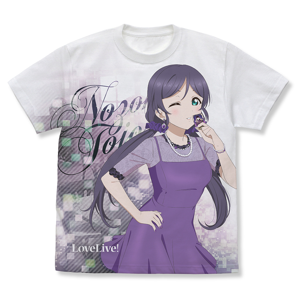 描き下ろし 東條 希 ﾌﾙｸﾞﾗﾌｨｯｸTｼｬﾂ ﾊﾟｰﾃｨｰﾄﾞﾚｽ2025/WHITE COSPA 062926