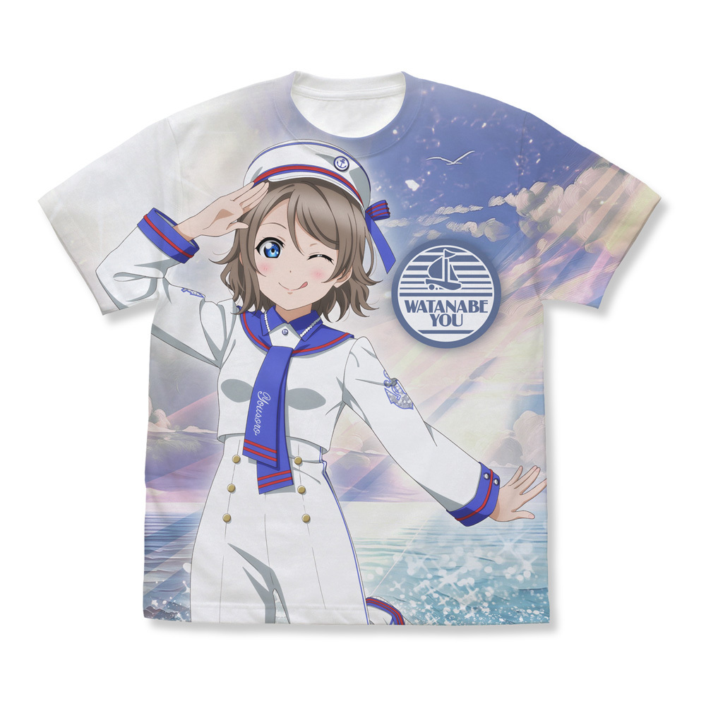 描き下ろし 渡辺 曜 ﾌﾙｸﾞﾗﾌｨｯｸTｼｬﾂ ｿﾛｺﾝｻｰﾄver./WHITE COSPA 062926