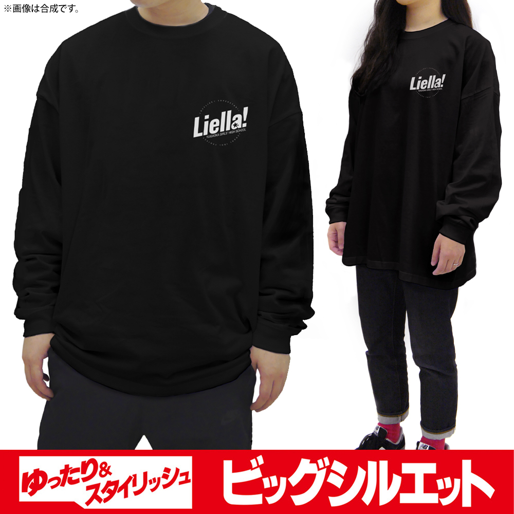 Liella! ﾋﾞｯｸﾞｼﾙｴｯﾄ ﾛﾝｸﾞｽﾘｰﾌﾞTｼｬﾂ/BLACK COSPA 062926