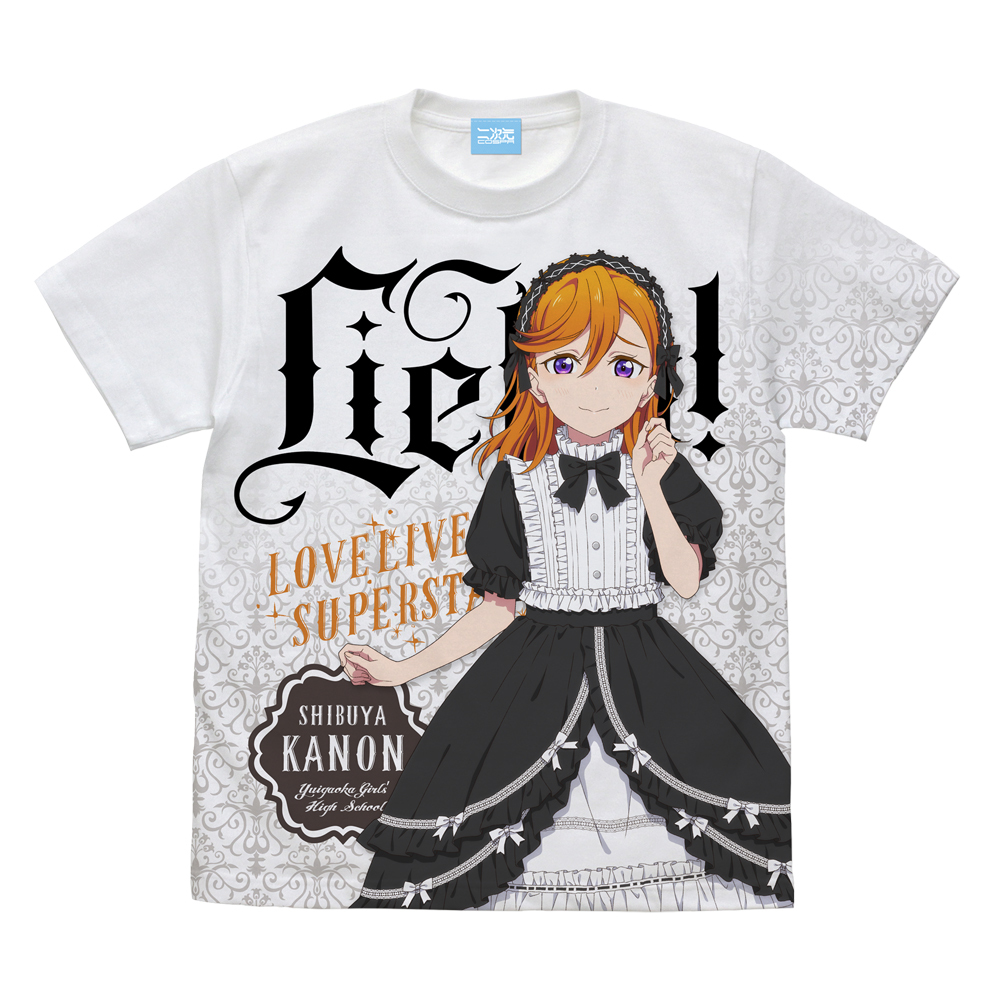 描き下ろし 澁谷 かのん ﾌﾙｸﾞﾗﾌｨｯｸTｼｬﾂ ﾛﾘｰﾀﾌｧｯｼｮﾝ Ver./WHITE COSPA 062926