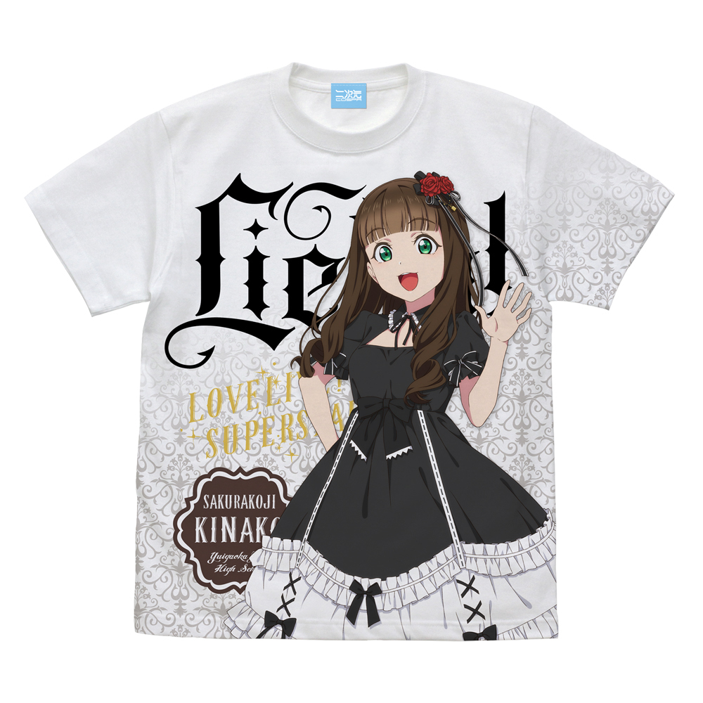 描き下ろし 桜小路 きな子 ﾌﾙｸﾞﾗﾌｨｯｸTｼｬﾂ ﾛﾘｰﾀﾌｧｯｼｮﾝ/WHITE COSPA 062926