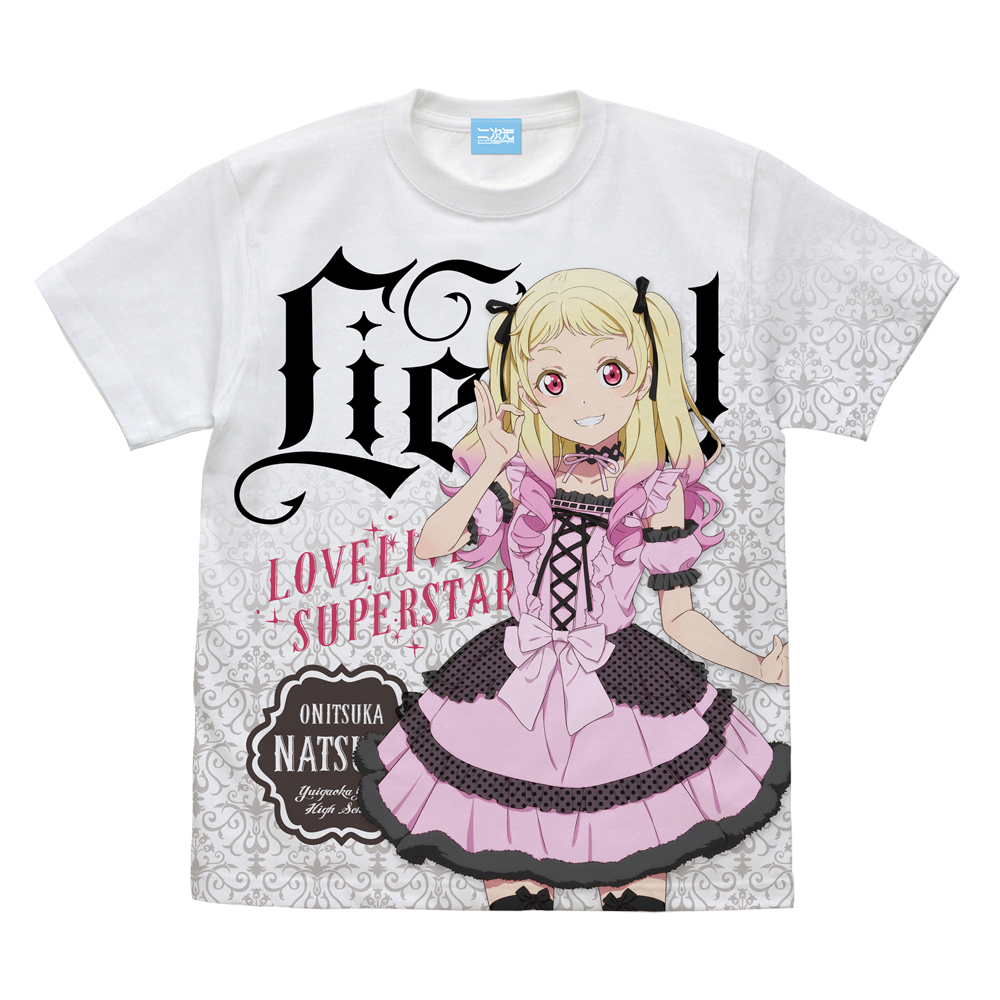 描き下ろし 鬼塚 夏美 ﾌﾙｸﾞﾗﾌｨｯｸTｼｬﾂ ﾛﾘｰﾀﾌｧｯｼｮﾝ Ver./WHITE COSPA 062926