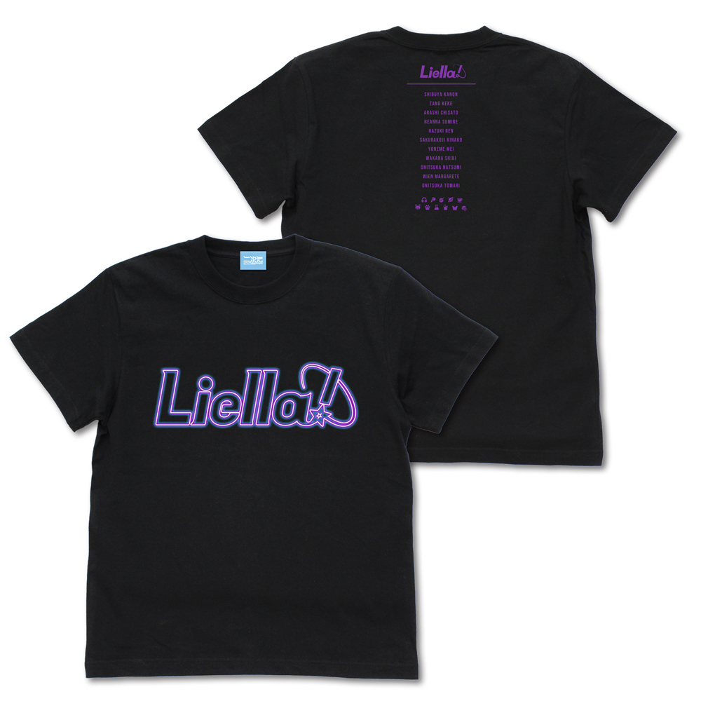Liella! ﾈｵﾝｻｲﾝﾛｺﾞ Tｼｬﾂ/BLACK COSPA 062926