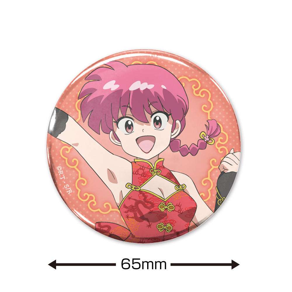 描き下ろし らんま 65mm缶ﾊﾞｯｼﾞ ﾁｬｲﾅ×ｱｲﾄﾞﾙVer. COSPA 062926