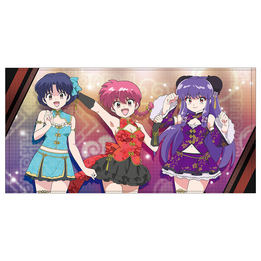 描き下ろし らんま･ｼｬﾝﾌﾟｰ･あかね 120cmﾋﾞｯｸﾞﾀｵﾙ ﾁｬｲﾅ×ｱｲﾄﾞﾙVer COSPA 062926