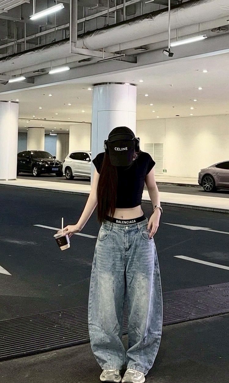 『RB』完美剪裁洗水彎刀褲