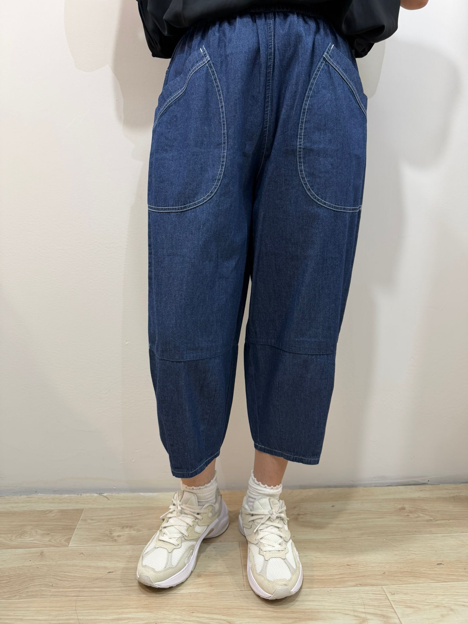 VV 涼感牛仔波波褲
