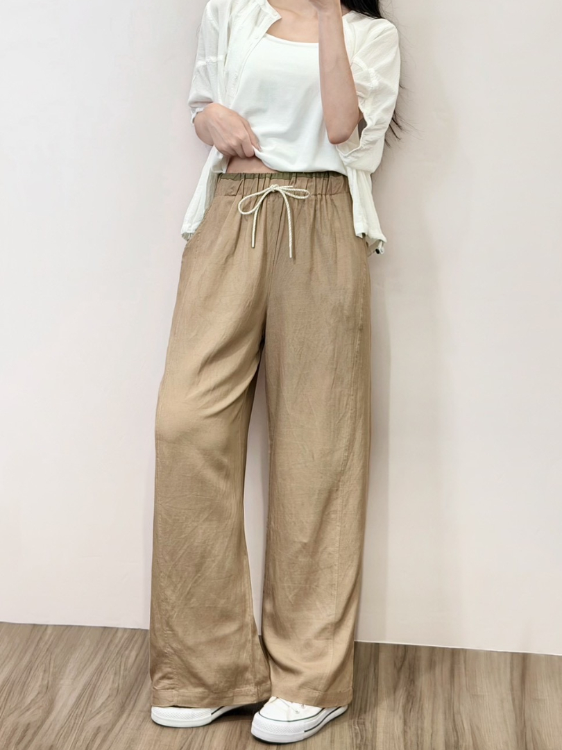 穿搭垂墜感文青慵懶寬褲