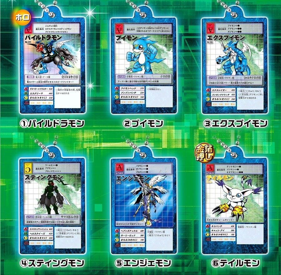 預訂 2026年10月 [扭蛋] Gashapon  數碼暴龍 壓克力卡牌吊飾收藏 2 (1套13款)