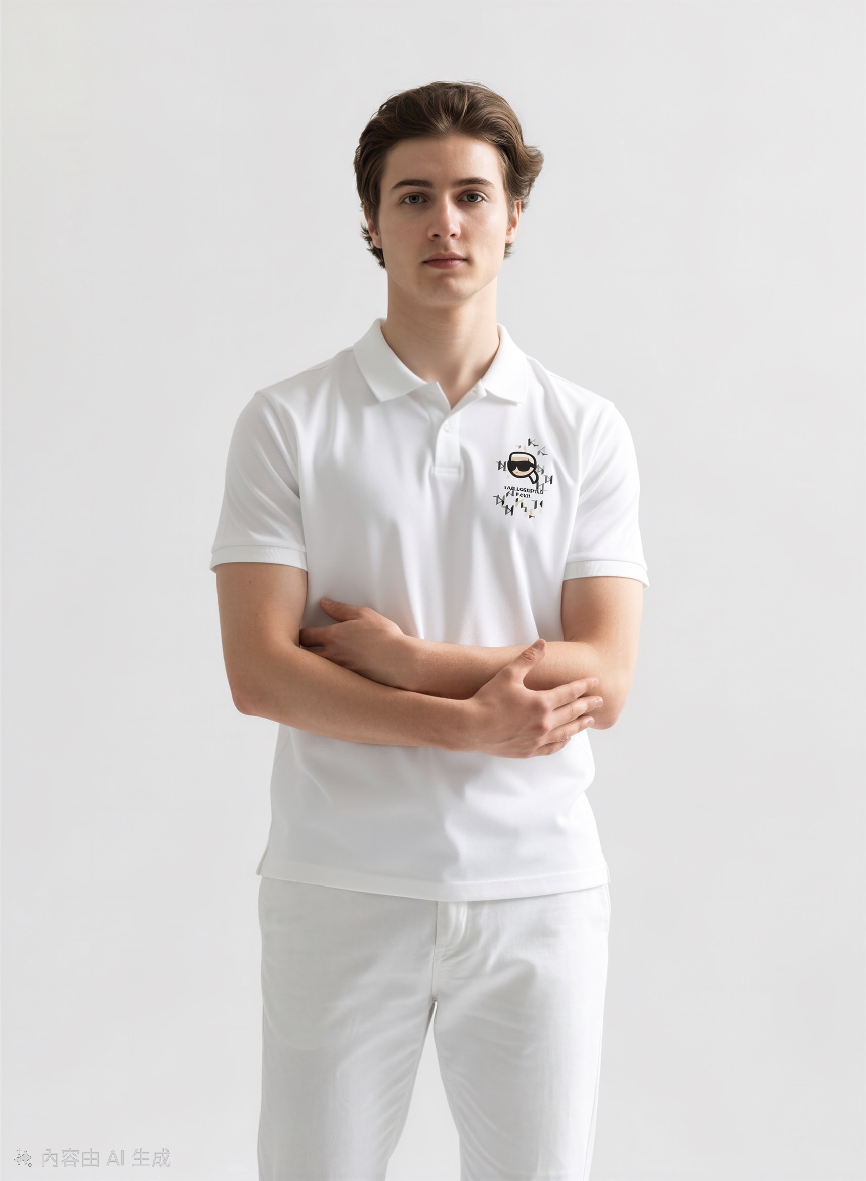 KARL 老佛爺圖案 男款 polo #6-11