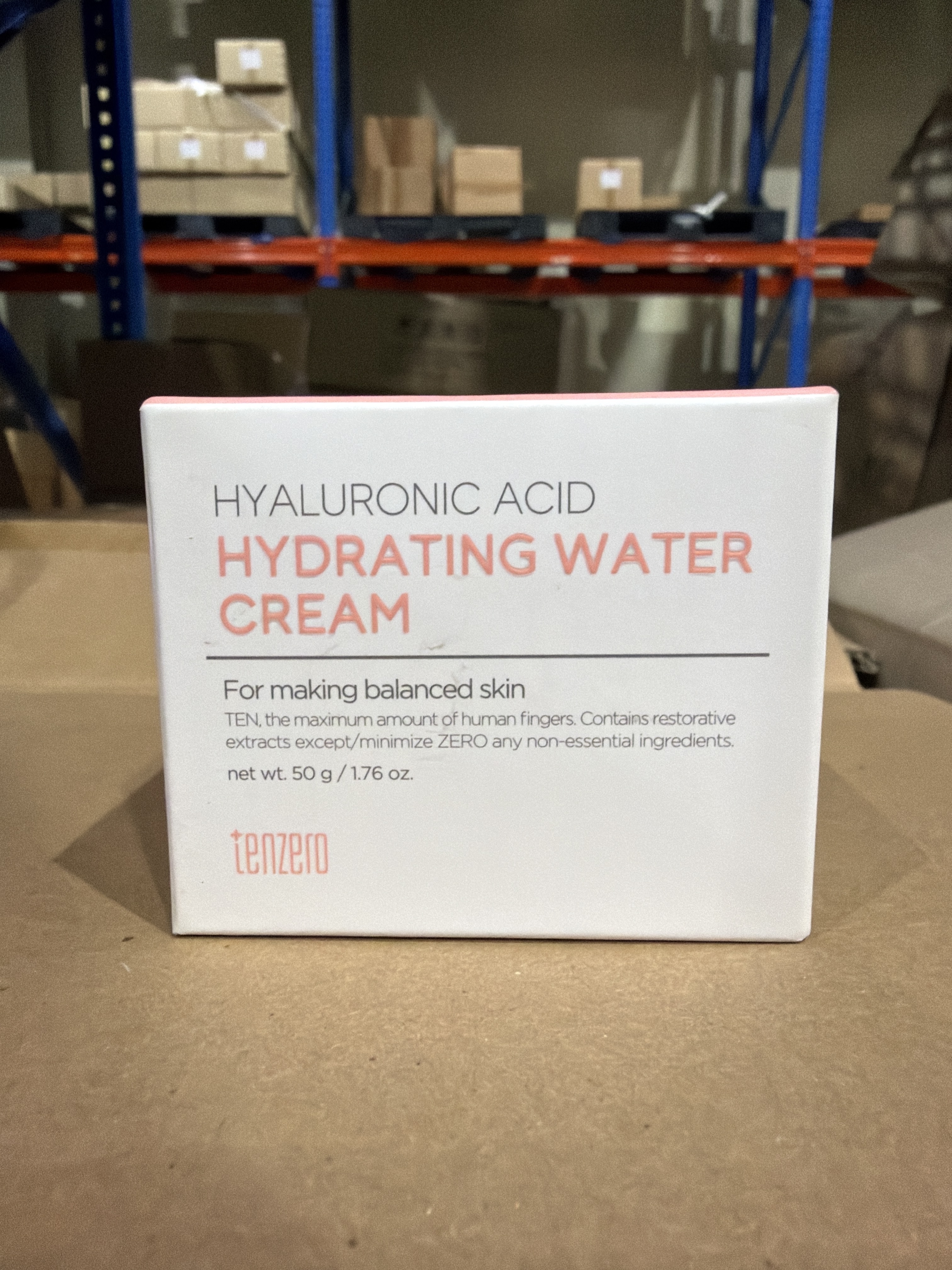 TT48 TENZERO HYALURONIC ACID HYDRATING WATER CREAM 透明質酸注水面霜50G **到期日: 約2026/10