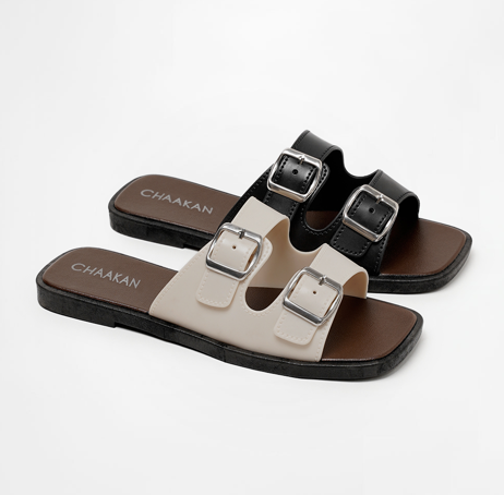 韓國代購 CHAAKAN Pebble Buckle Rubber Slippers SPRBS2h154