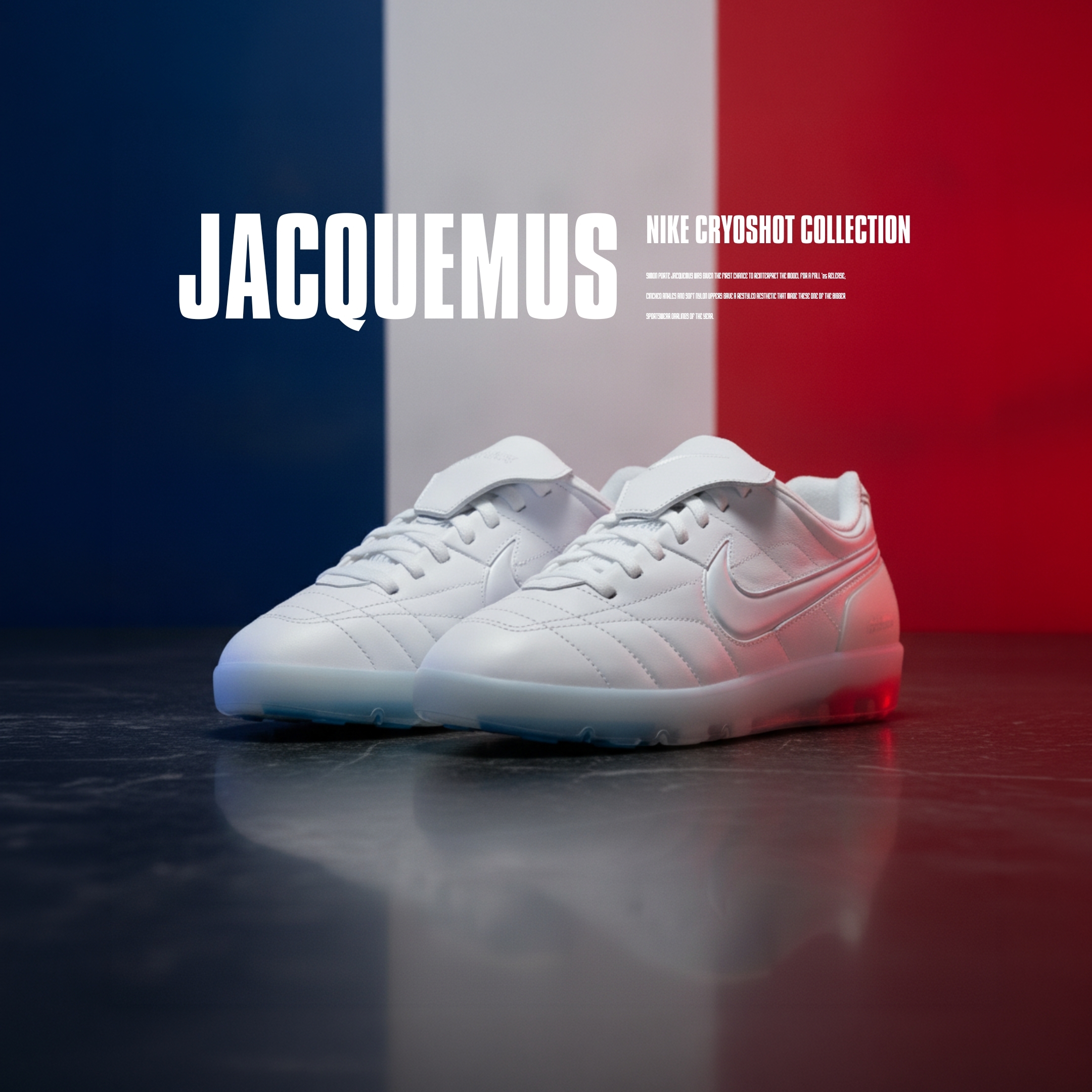 NICEDAY 代購Jacquemus x Nike Cryoshot France 法國聯名白足球鞋