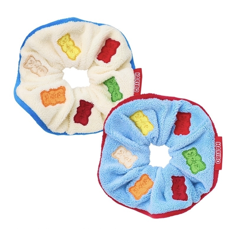 【數量限定】JP Haribo 熊仔糖刺繡毛巾料橡筋 2件裝 3397 TK260615