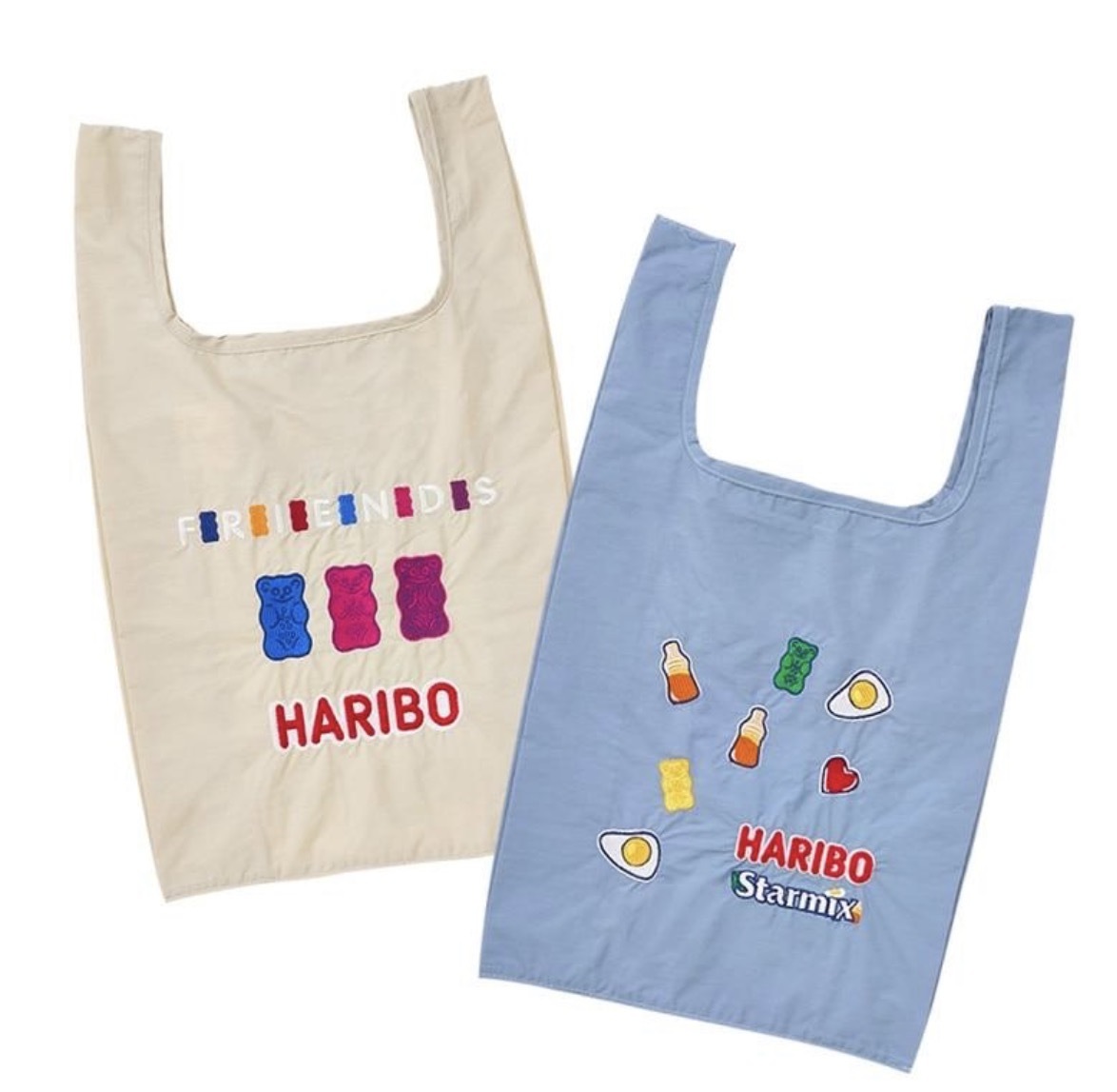 【數量限定】JP Haribo 熊仔糖 刺繡袋 附有肩帶扣 5018 5001 TK260615