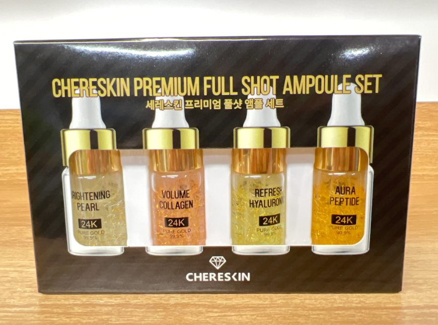 TT55 韓國CHERESKIN PREMIUM FULL SHOT AMPOULE SET 精華小套裝(10ml*4) **到期日: 約2026/10