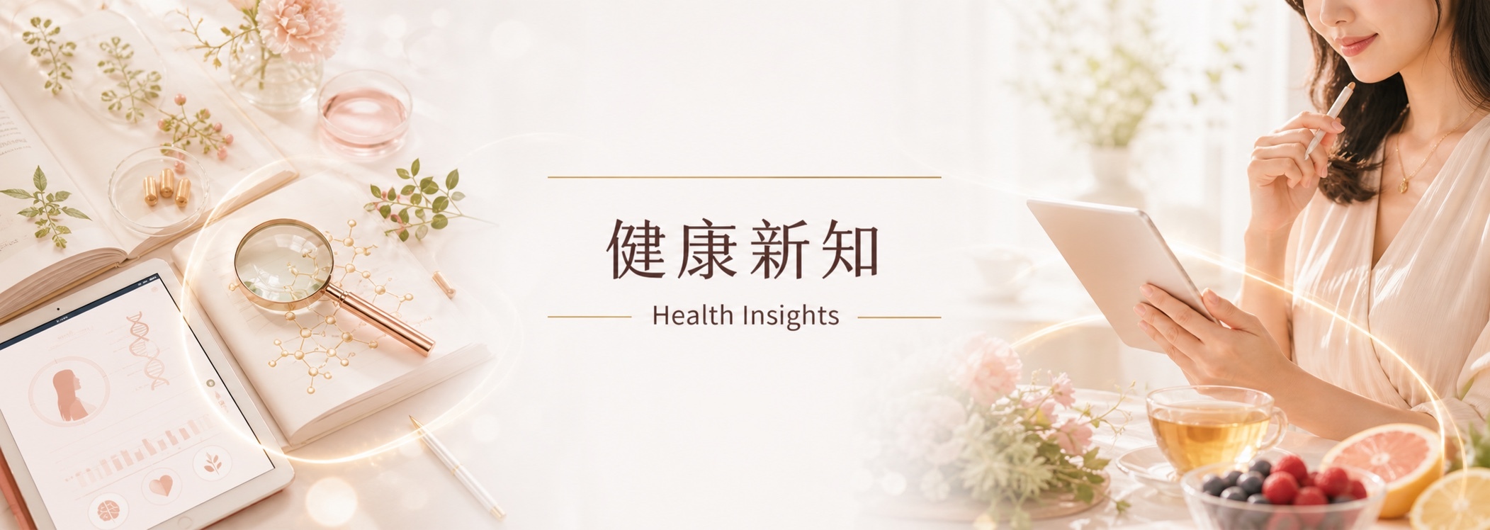 頂超生技 D'CHAO 健康新知與女性日常保養知識橫幅