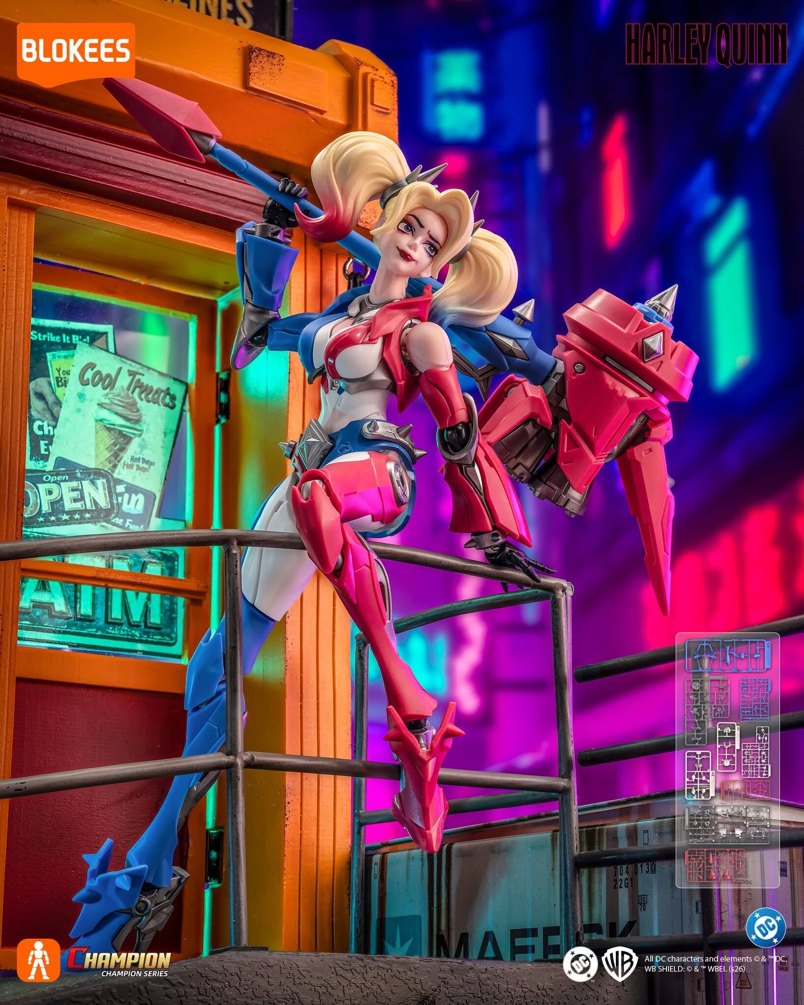 Blokees Figures -  DC - Champion Class 04 小丑女 Harley Quinn