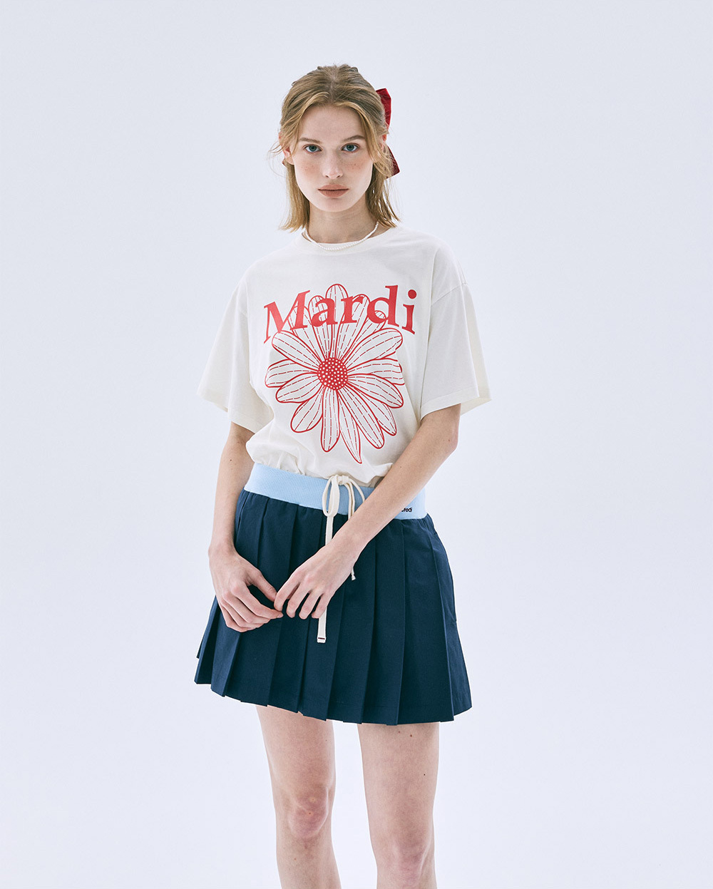 Mardi Mercredi | TSHIRT FLOWERMARDI_CREAM RED