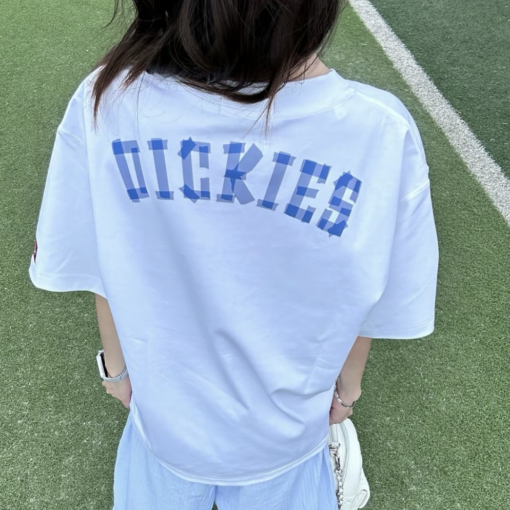 （預購）Dickies 雙肩星星後膠帶拼接短袖 短T 男女款 情侶