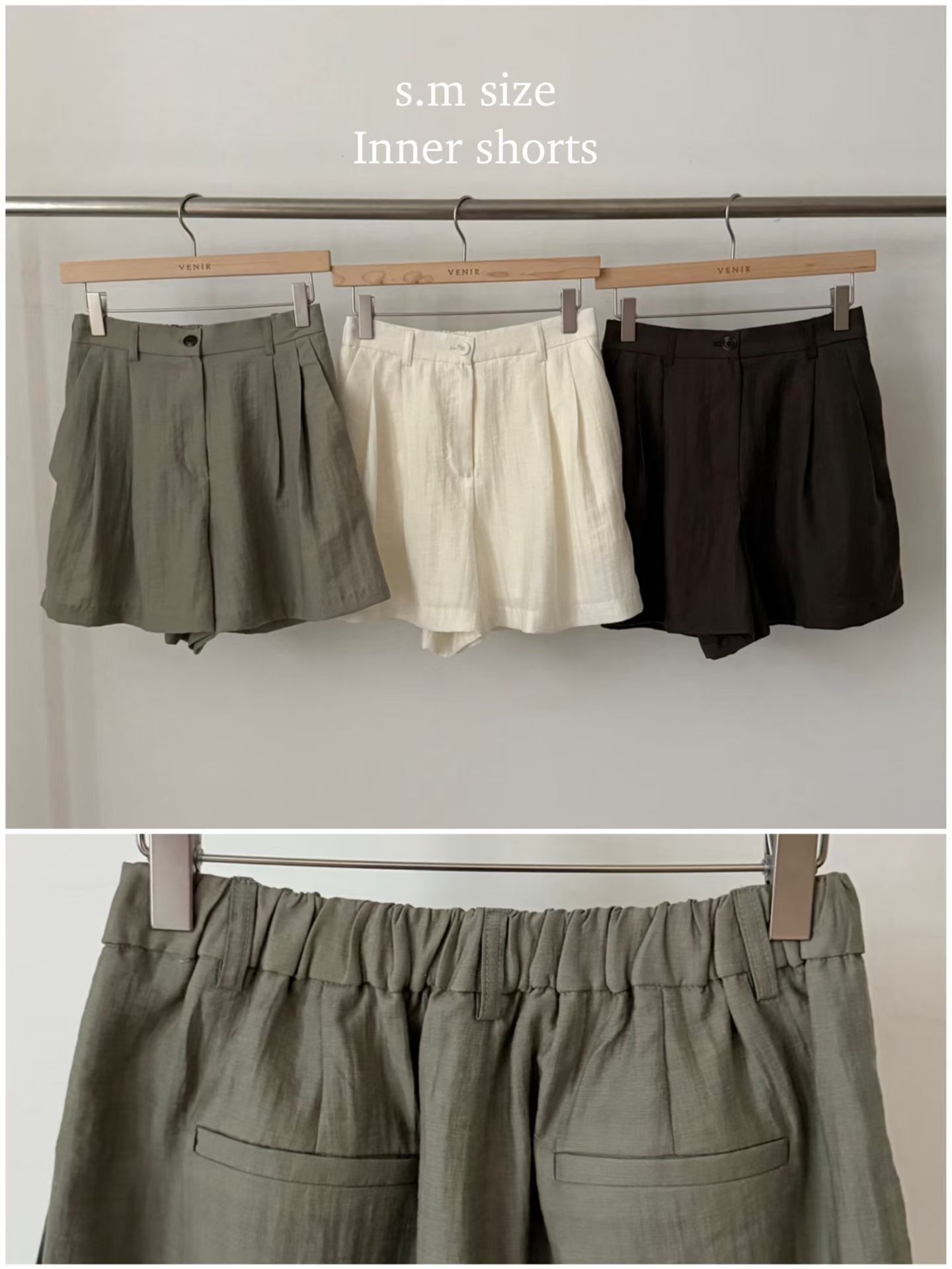 VE2661Soda Banding Shorts