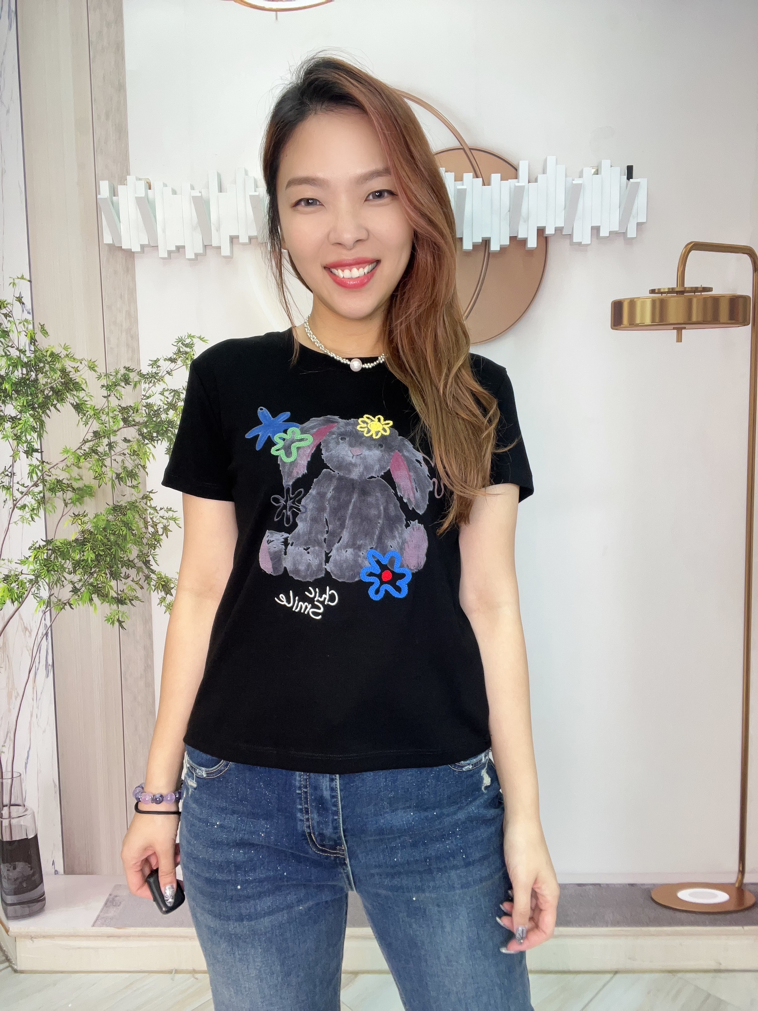 (現貨區)Mar 兔仔圖案top~171J