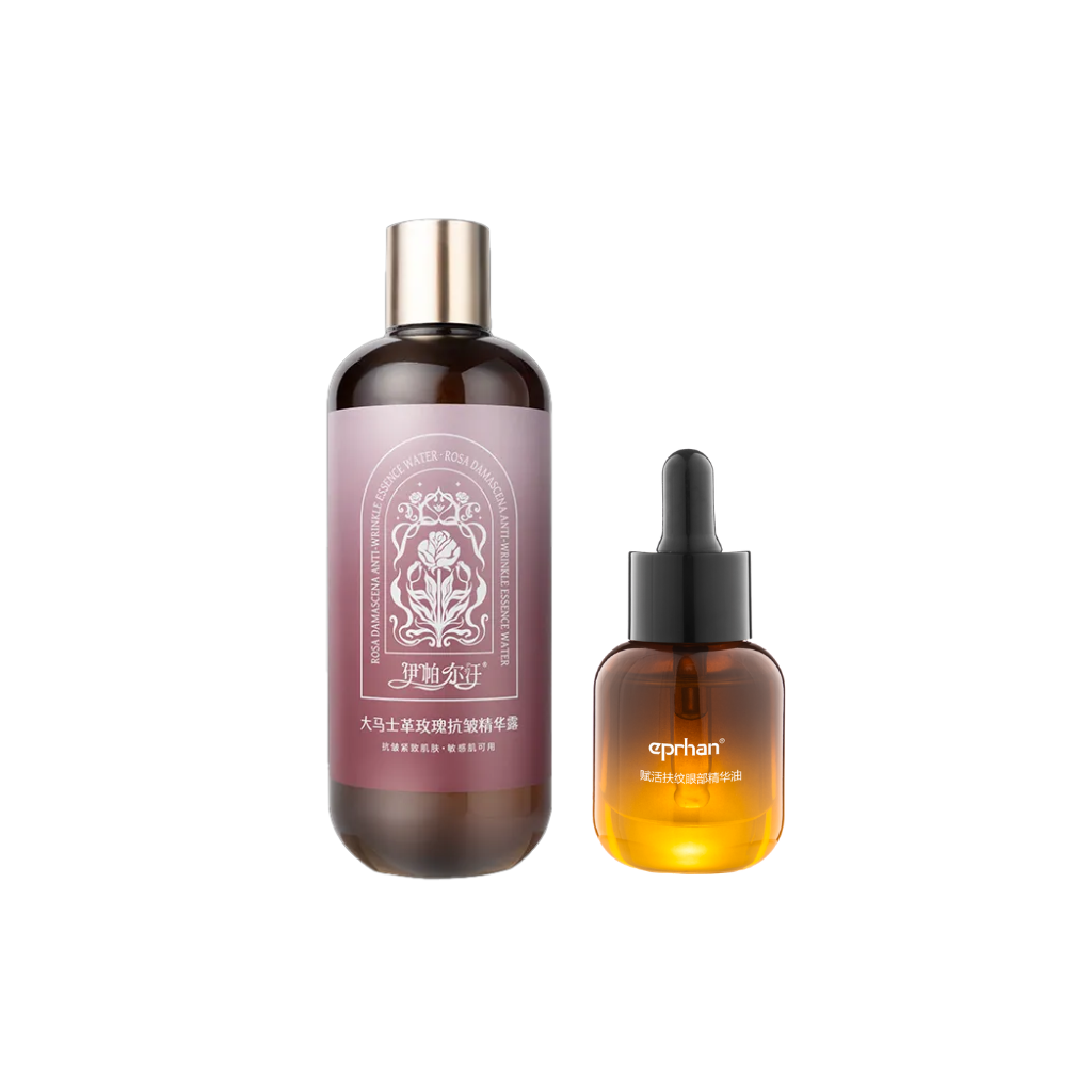 CHN-BBG0616-101 大馬士革玫瑰抗皺精華露 310ml+賦活撫紋眼部精華油 13ml (A1)