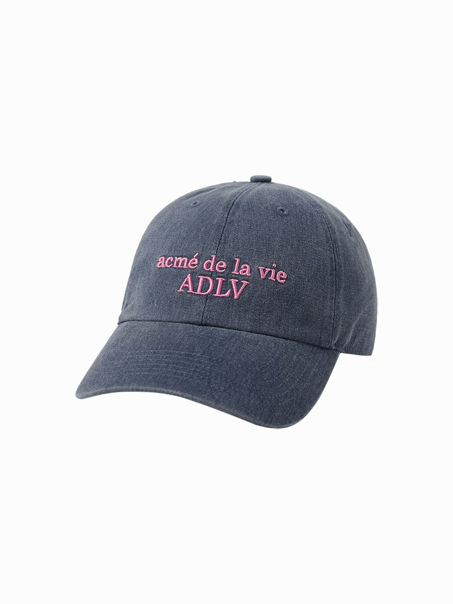 Q1 ADLV PIGMENT BASIC BIG LOGO BALL CAP - NAVY