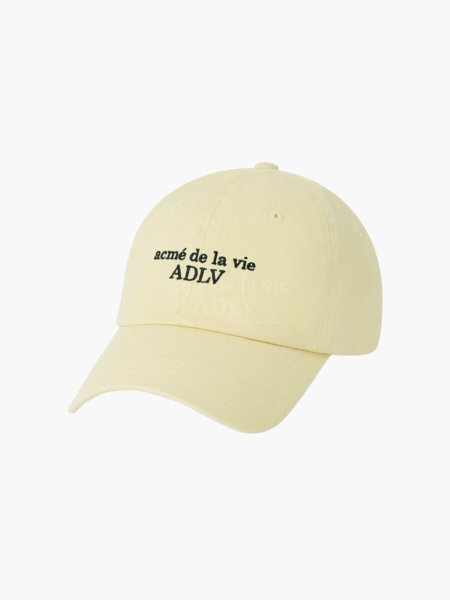Q16 ADLV BASIC SMALL LOGO BALL CAP R - LIGHT YELLOW
