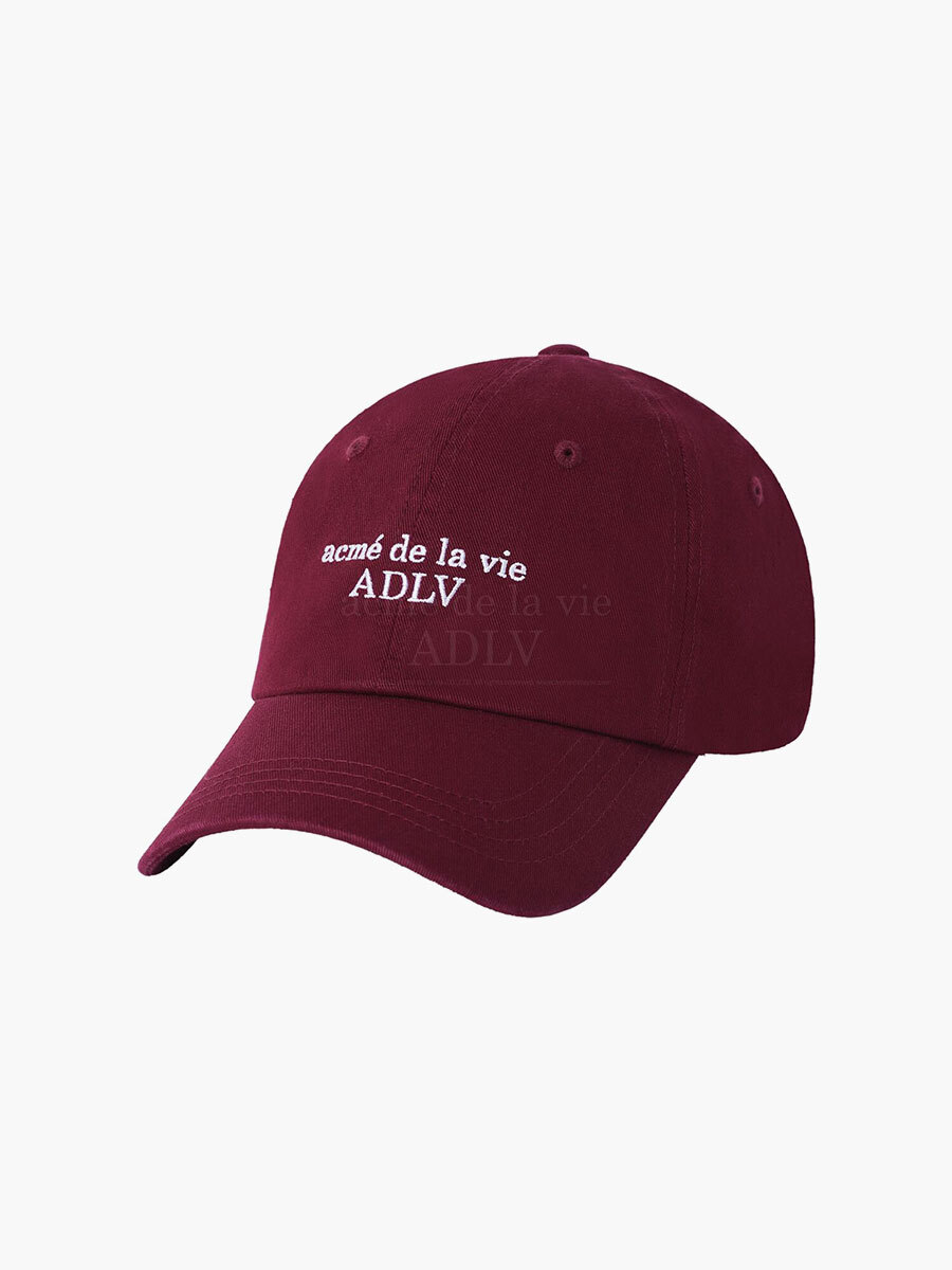 Q19 ADLV BASIC SMALL LOGO BALL CAP R - WINE
