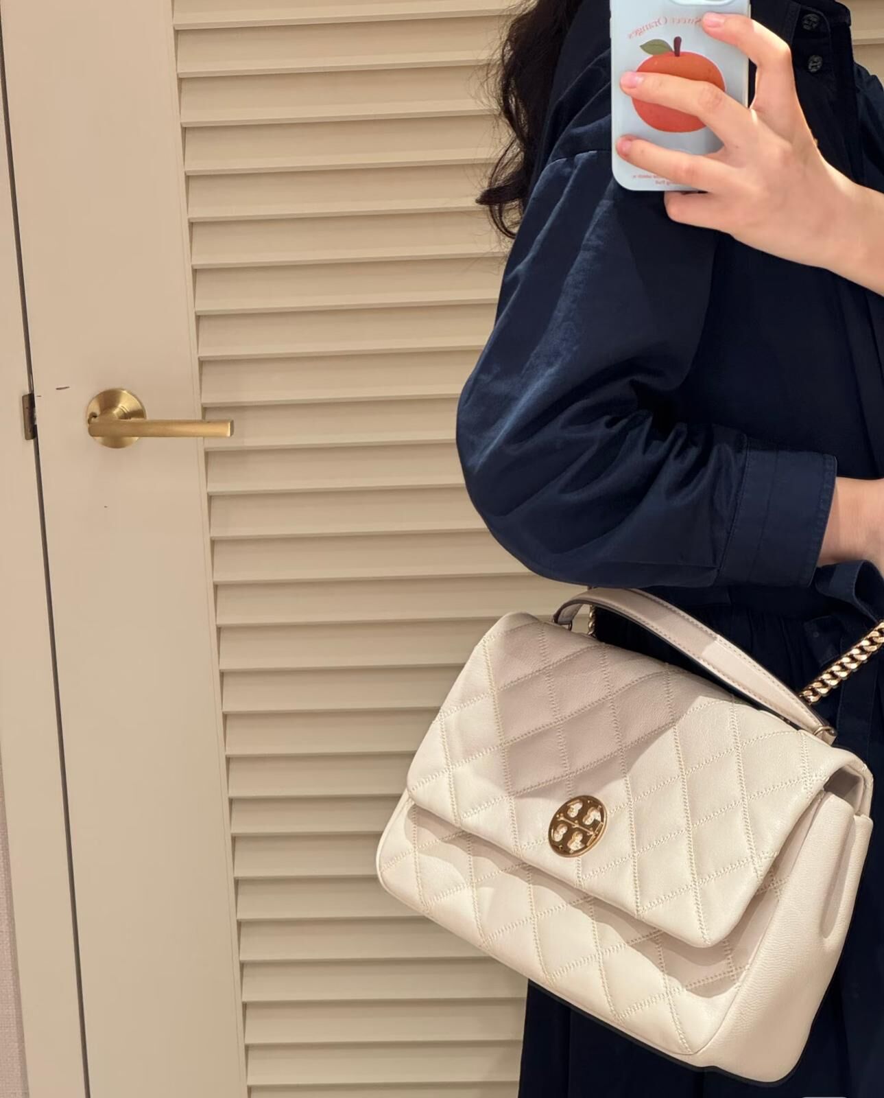 【預購】Tory Burch H0615208 白色Willa大號單肩包