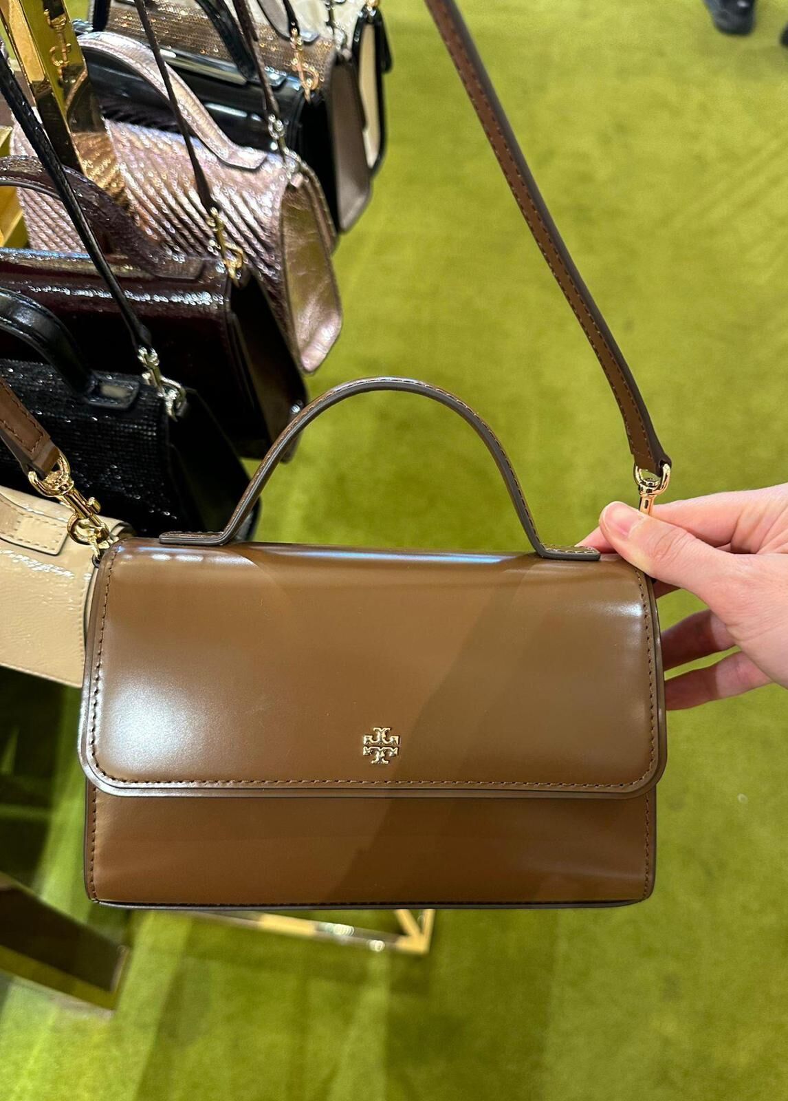 【預購】Tory Burch H0615212 啡色Emerson手提包