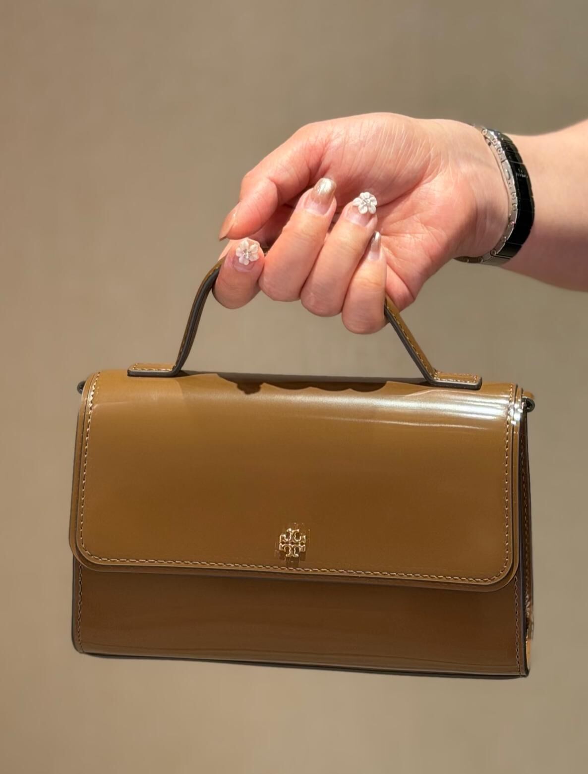 【預購】Tory Burch H0615212 啡色Emerson手提包