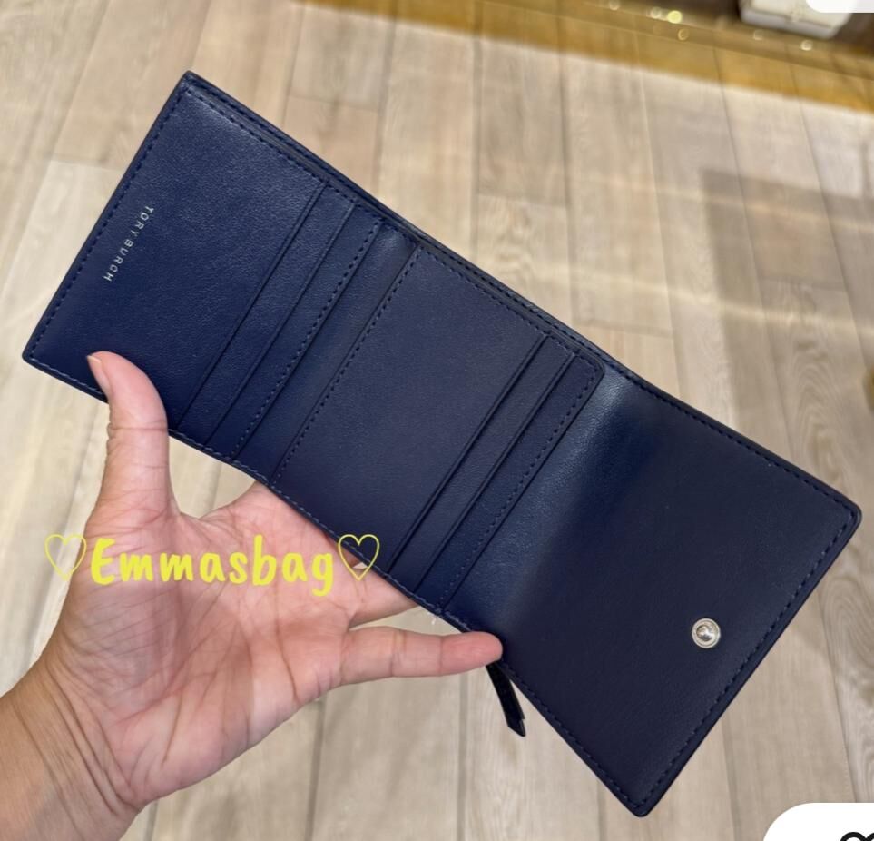 【預購】Tory Burch H0615224 海軍藍色Britten 銀包