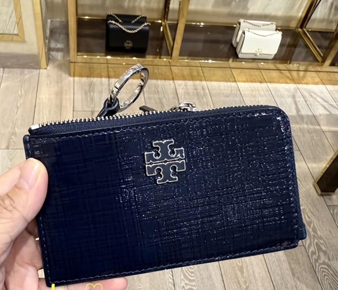 【預購】Tory Burch H0615225 海軍藍色Britten 卡套