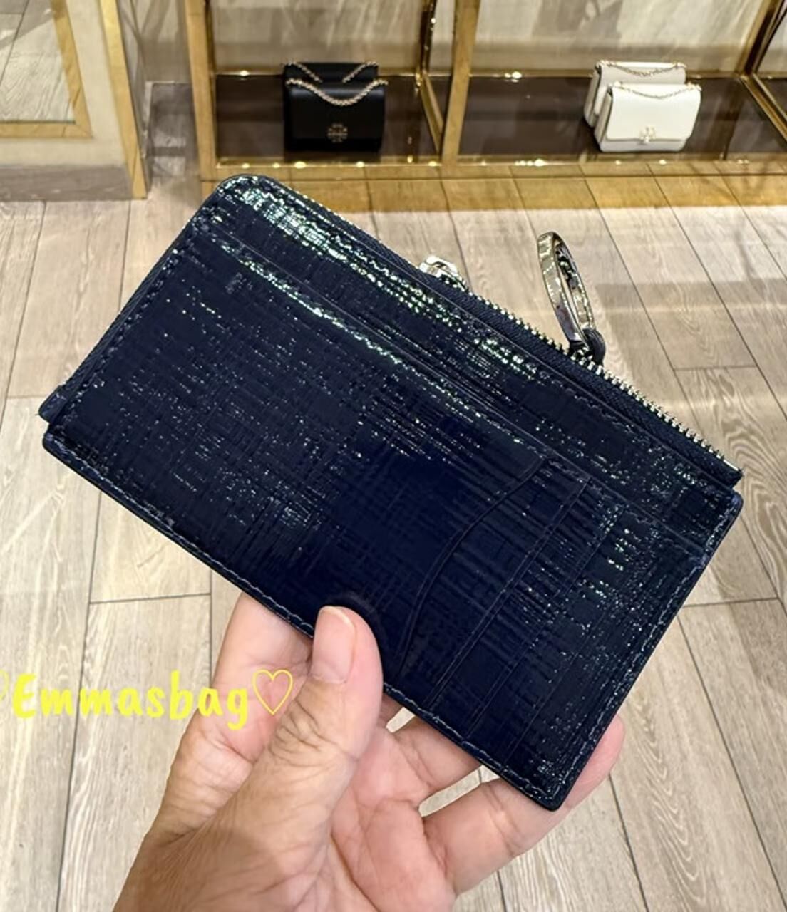 【預購】Tory Burch H0615225 海軍藍色Britten 卡套