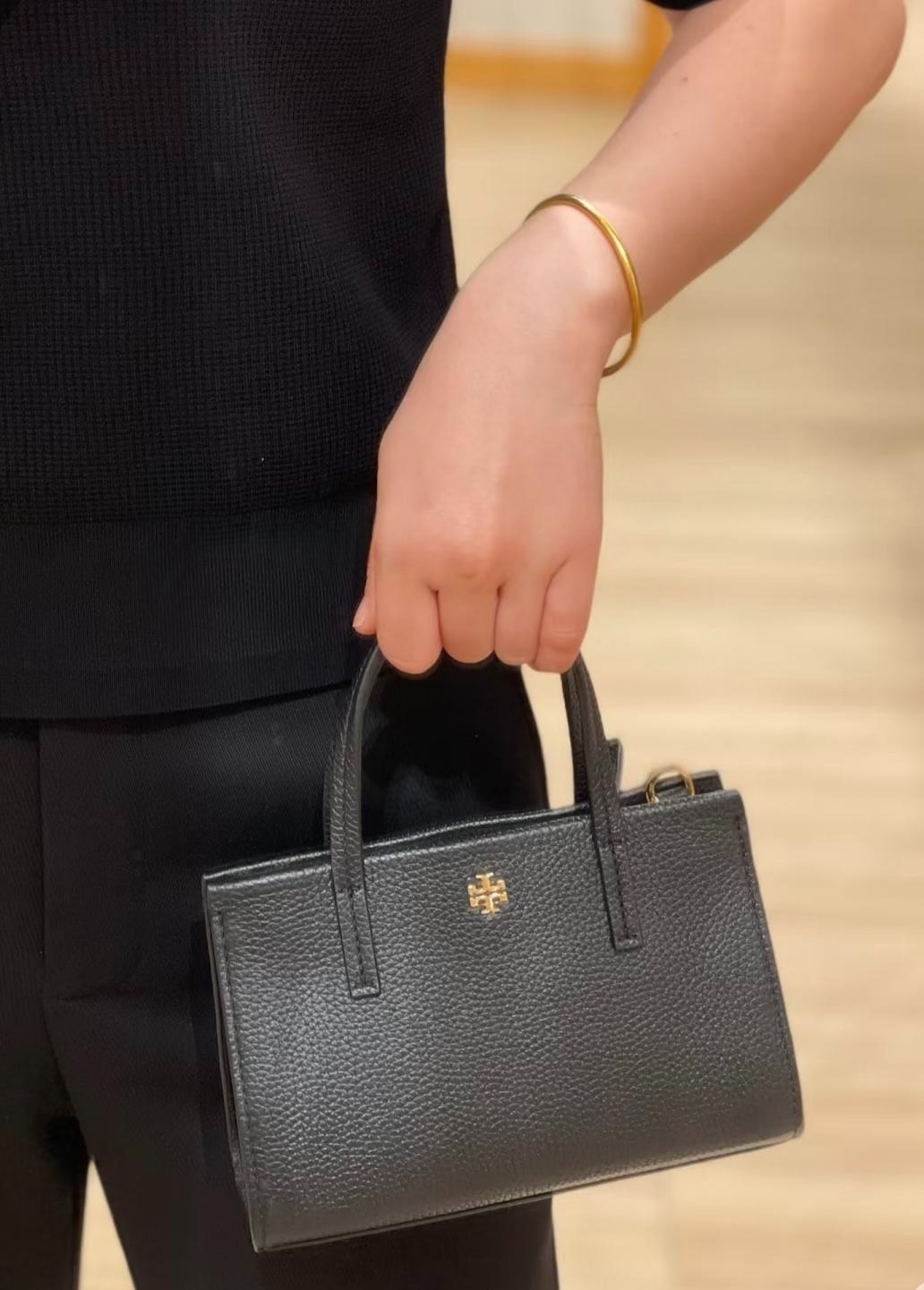 【預購】Tory Burch H0615206 黑色Blake迷你托特包