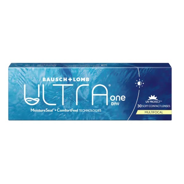 [漸進] 博士倫Bausch+Lomb ULTRA 1 Day Multifocal｜日拋老花漸進矽水凝膠透明隱形眼鏡｜每盒30片