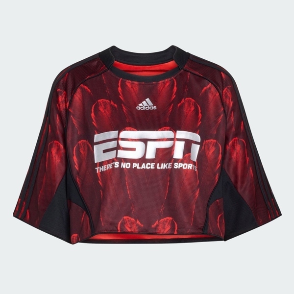 Adidas 愛迪達 F50 Aop Jsy KD0502 女 T恤 運動上衣 休閒短袖 深紅 亞版 短版球衣