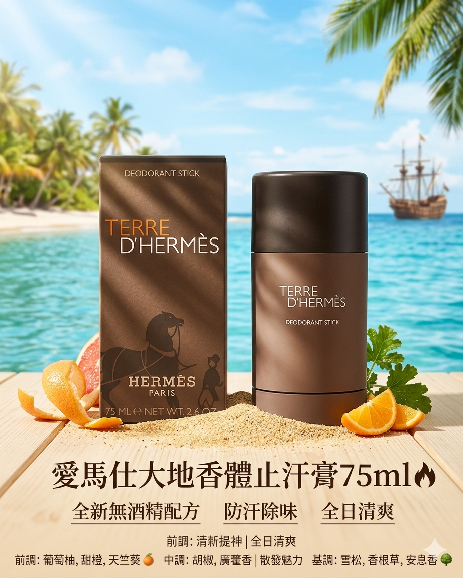 Hermes 愛馬仕大地香體止汗膏 75ml