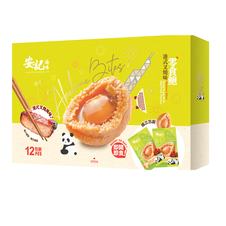 零食鮑 - 港式叉燒味  (12包裝)