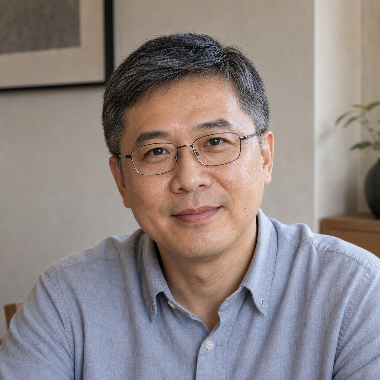 林先生的自然室內大頭照，代表商空設計採購評估撥碼多色軌道燈的評價
