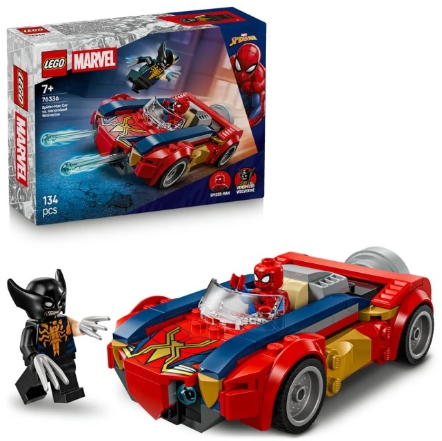 【玩具研究中心】LEGO 樂高 漫威 超級英雄 蜘蛛人汽車大戰猛毒化金鋼狼 76336