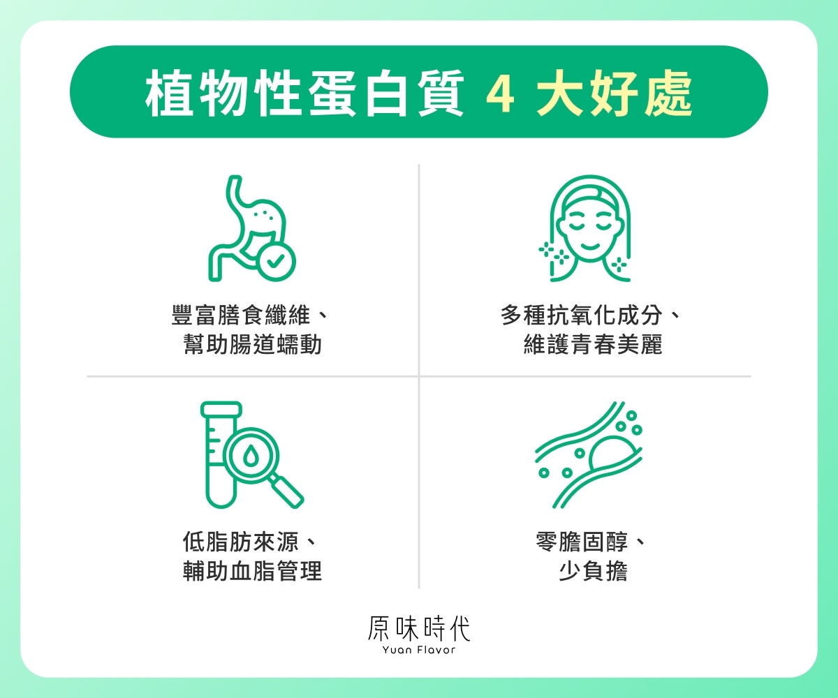 植物性蛋白質 4 大好處