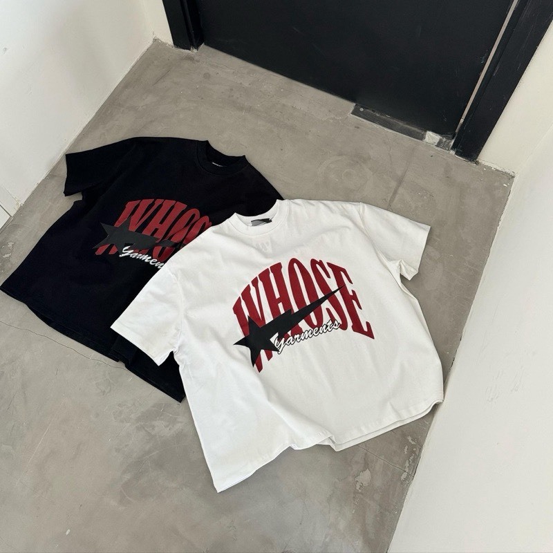 （現貨）越南品牌 WHOSE LASER STAR 大logo 短寬 Boxy 短T WHOSE03