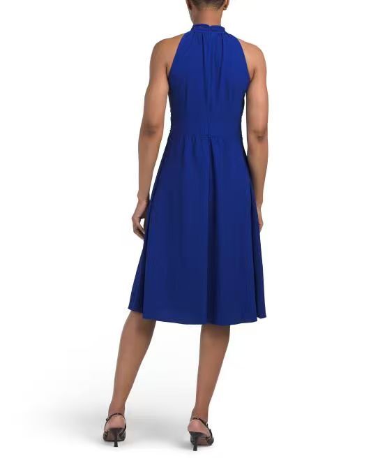 【預購】H061607 Calvin Klein 女裝掛頸款長裙 (寶藍色)